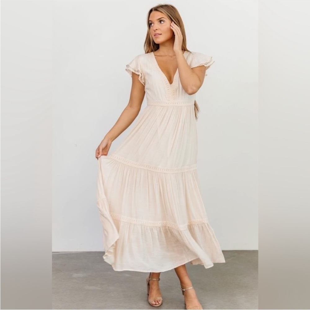 Baltic Born Cecilia Maxi Dress in Cream
